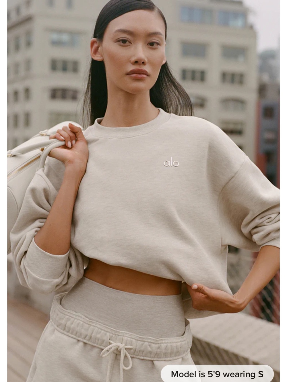 ALO accolade crew neck sweatshirt